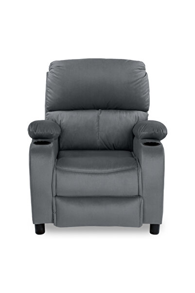 In House Velvet Classic Cinematic Recliner Chair with Cups Holder NZ70