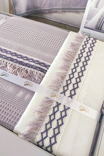 Sevim Tivoli Double Lace 4 Piece Pike Set Dowry-Melanie-Lilac