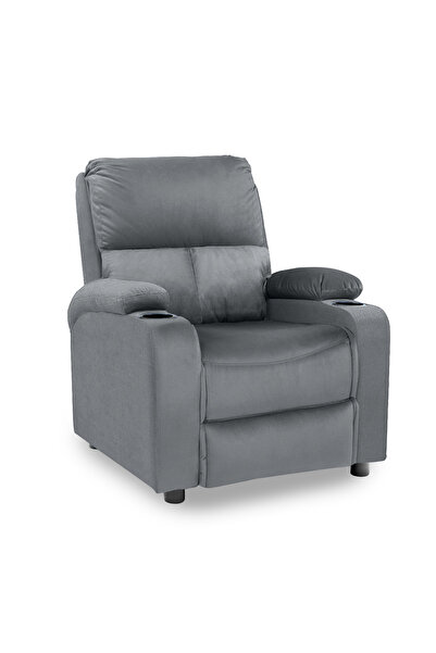 In House Velvet Classic Cinematic Recliner Chair with Cups Holder NZ70