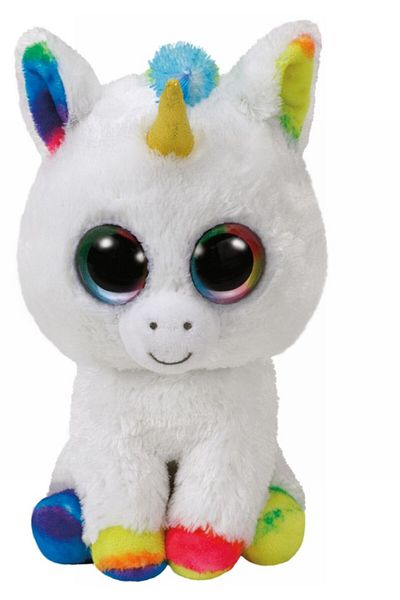 TY Plus 15cm Boos Pixy Unicorn White