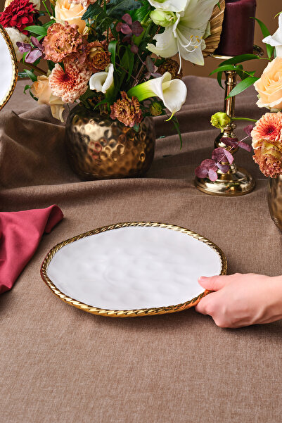 Karaca Goldest Service Plate 25 cm