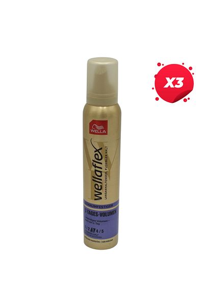 Wella X3-WELLAFLEX SPUMA PAR 200ML REPARATOR VOLUM NR.3