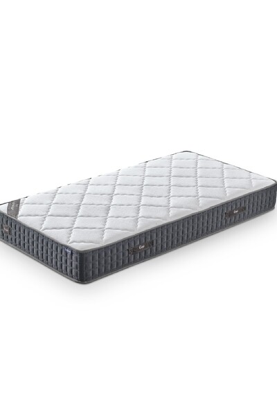 CENNET YATAK Menekşe Modeli Tek Kişilik Paket Yaylı Yatak Antibakteriyel ve Full Ortopedik Sistem