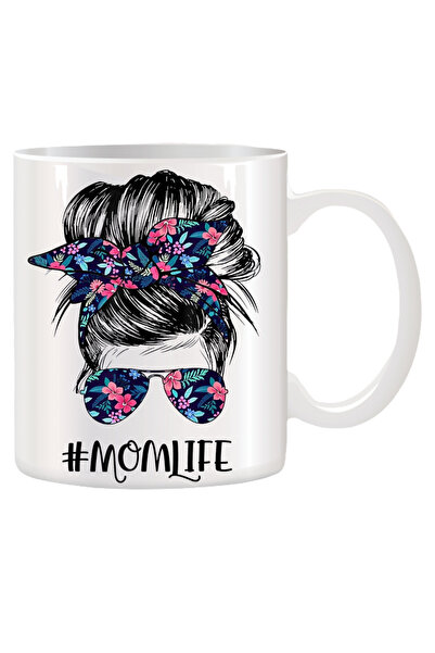 OEM Εξατομικευμένη λευκή κούπα Mom Life, INOVATIX®. 330 ml