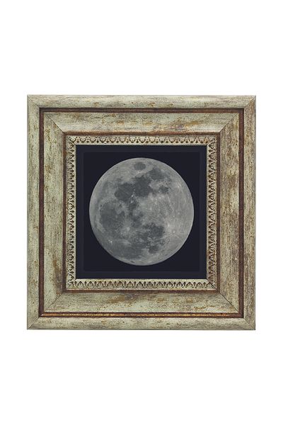 Sadrazam Full Moon Printed Natural Stone Table (20 X 20 Krg-175)