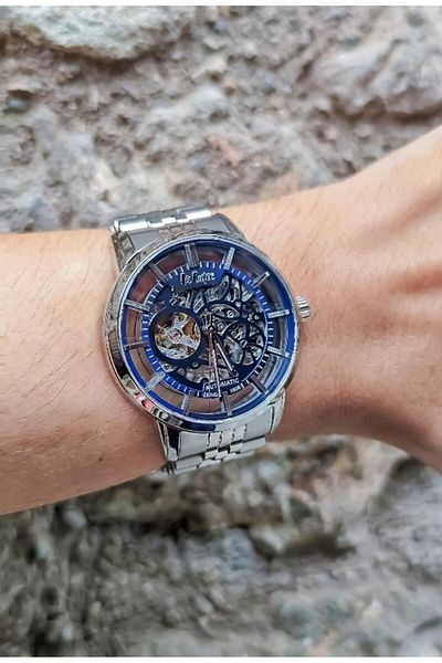 Lee Cooper Lc08036 Automatic Mechanism Skeleton Dial 5 Atm Waterproof Metallic Color Men's Wrist Saa