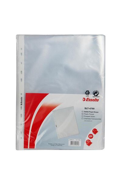 Esselte Slt-4799 Perforated Bag File A4 40 Micron - 100 Pieces
