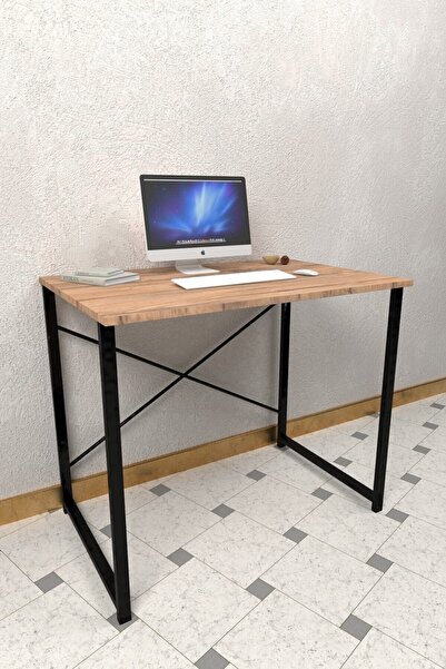Tedarikcenter Çalışma Masası 90x60 cm Metal Ayaklı Bilgisayar Masası Ofis Çal...