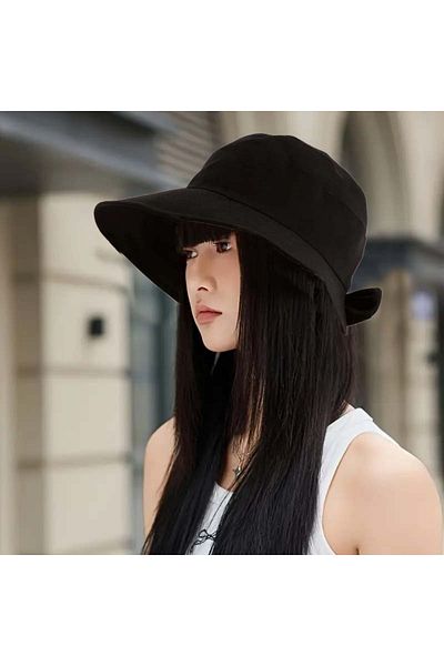 MYZİ STORE Bow Detailed Bucket Women's Visor Hat (Size Adjustable)