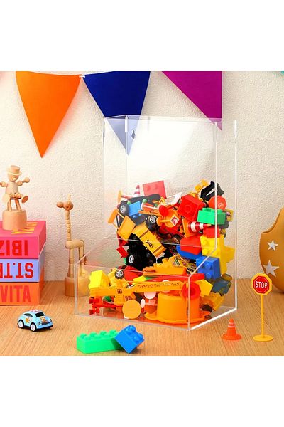 Pleksi Marketi Plexiglass Wall Organizer - Toy Box - Storage Box