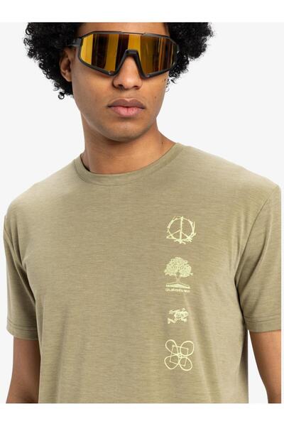 Quiksilver Eqykt04372-Tmsh Coastal Run Ss Men's Sports T-Shirt Green