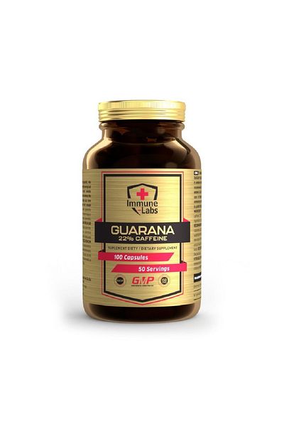 Immune Labs Guarana, 100 capsule, Immune Labs, Supliment alimentar pe baza de cofeina