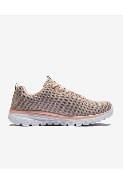 SKECHERS Graceful-twisted Fortune Women's Beige Sports Shoes 12614 Ntcl