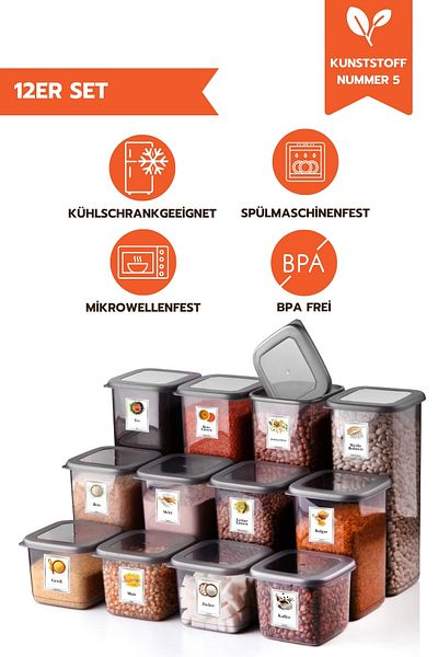Ginza Maison Eko 12 Piece Storage Box Anthracite
