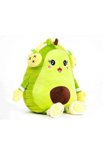 ABYZ Multifunctional plush toy dimensions 25x30x30cm with fluffy blanke 180x100cm Avocado pattern Green