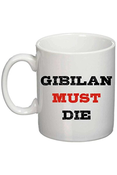 OEM Cană albă personalizată „Giblan trebuie să moară”, INOVATIX®. 330 ml