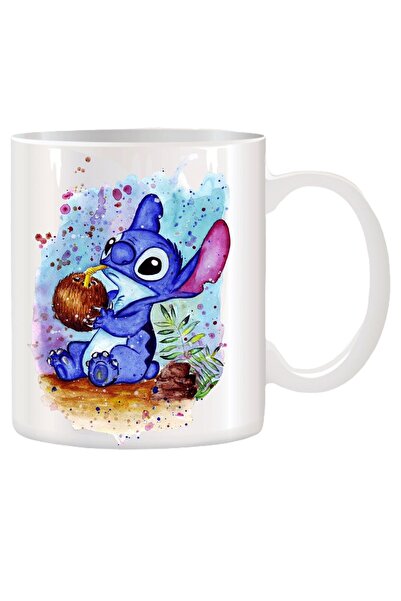 OEM Cană albă personalizată Lilo & Stitch, INOVATIX®. 330ml