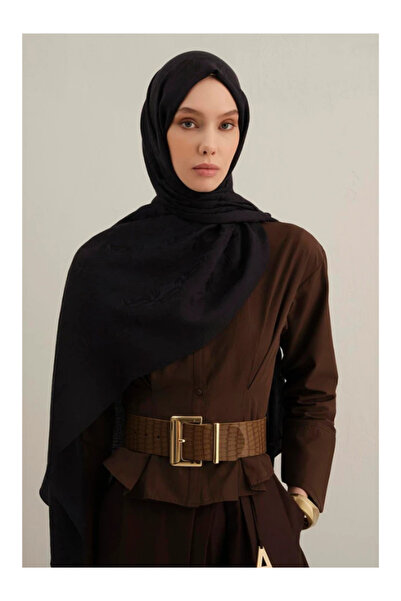 Armine Lyocell Naia Square Monogram Shawl