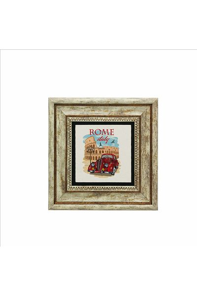 Sadrazam Roman Visual Printed Natural Stone Painting (20 X 20 Krg-45)