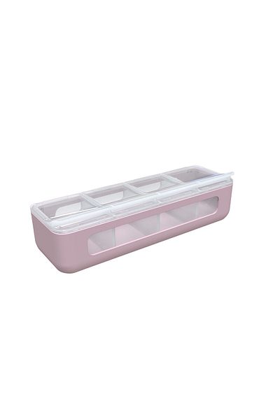 Melii SNACK BOX 4 COMPARTMENTS, MELS, PINK