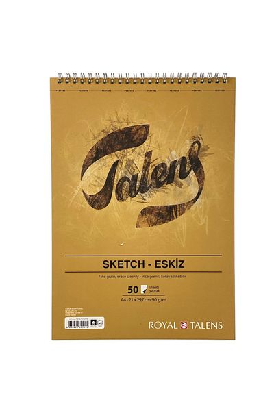 Talens Sketchbook A4 Top Spiral 90 Gr 50 Yp
