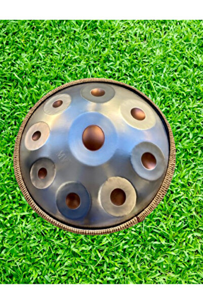 İMECE HANG DRUM HP-S09SG İTHAL HANDPAN 9 TONLU STANDLI SİLVER