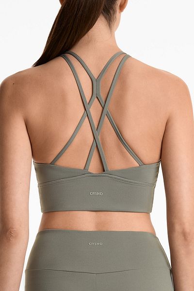 Oysho Medium-support comfortlux sports bra with cups