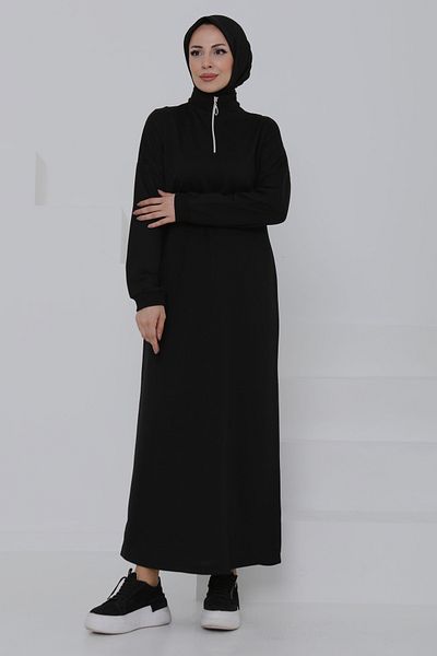 TOFİSA Rochie cu fermoar neagră - 27046