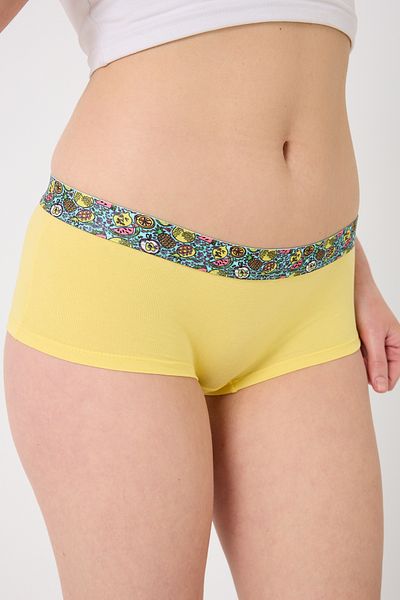 Saint Sail Cotton Lycra Flexible Fabric Printed Couple Boyshort Women's Panties