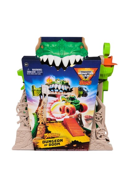 Spinmaster Monster Jam Set Dragon Dungeon Of Doom
