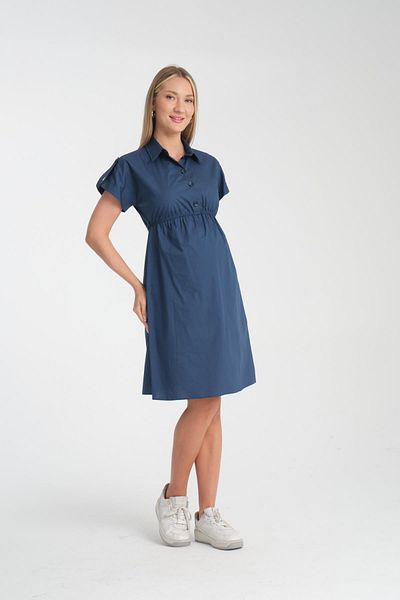 Işşıl Işşil E165-Shoulder Epaulet Breastfeeding Detail Maternity Clothing Cotton Dress