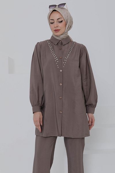 TOFİSA Set dublu Modal Stone Mink - 27019