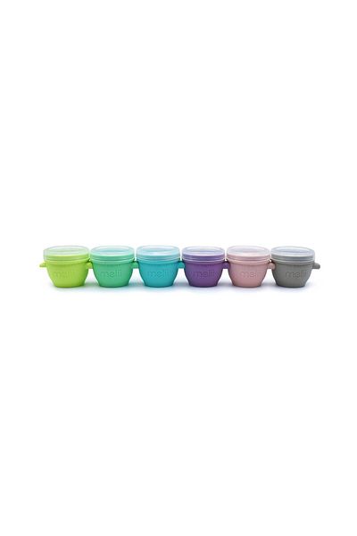 Melii SET OF 6 SNAP&GO SILICONE CONTAINERS, MELII, 59 ML