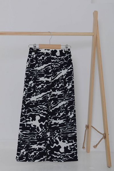 TOFİSA Girl's Navy Blue Leopard Patterned Pajama Bottom - 27051