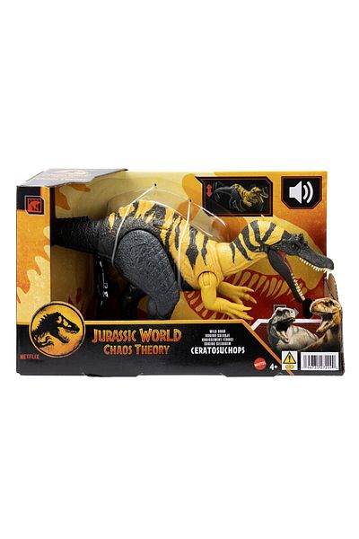 JURASSIC WORLD CHAOS THEORY WILD ROAR DINOSAUR CERATOSUCHOPS