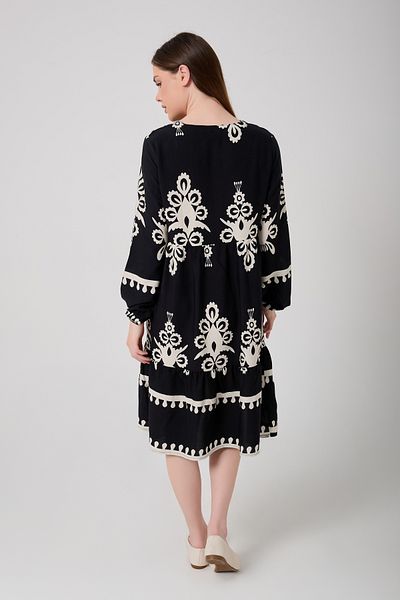 DEVRAN V-Neck Cotton Viscose Dress