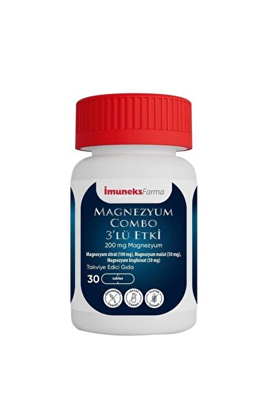 Imuneks Farma كومبو مغنيسيوم 3 تأثير 30 قرصًا