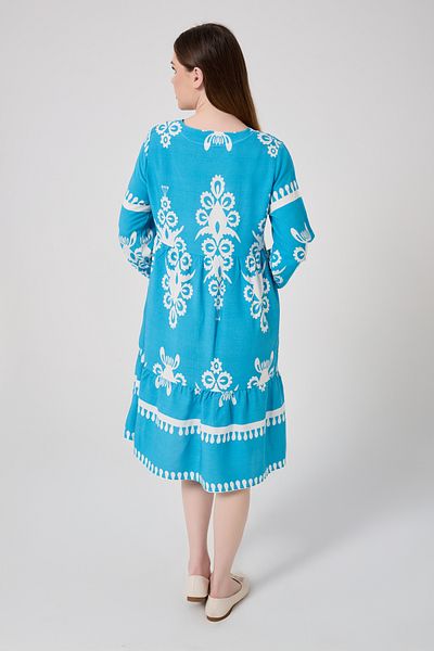 DEVRAN V-Neck Cotton Viscose Dress