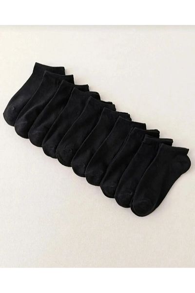 Aldiva White Booties Socks 10 Pairs Economical Sports Daily Lycra Unisex Socks Set