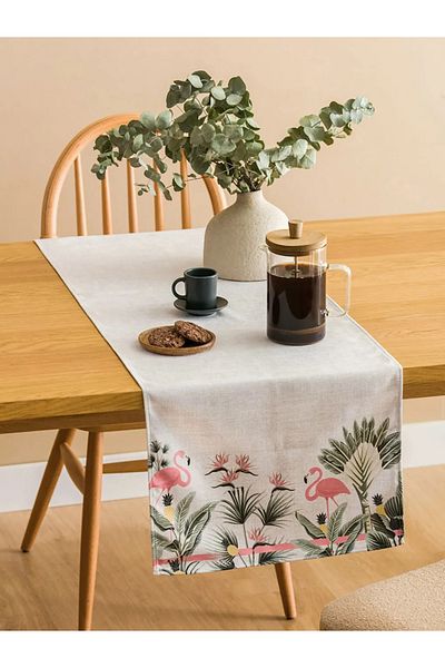 LC Waikiki Lcw Home Mixed Flamingo Printed Runner 45X150 cm