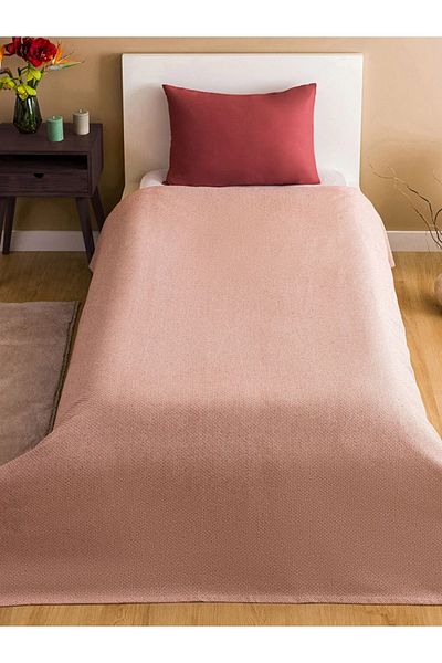 LC Waikiki Комплект единично покривало за легло с кафяв шарен мотив LCW HOME