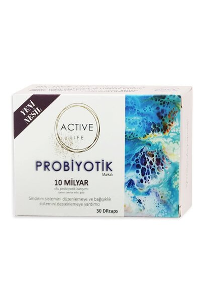 Active Life بروبيوتيك 10 مليار 30 كبسولة