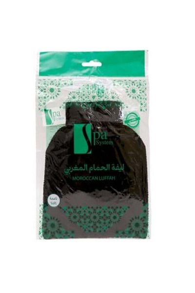 Spa System Moroccan Bath Loofah from Spa System - Black