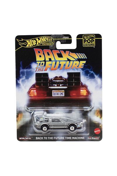 mattel Hot wheels pop culture metallic car back to the future scale 1:64
