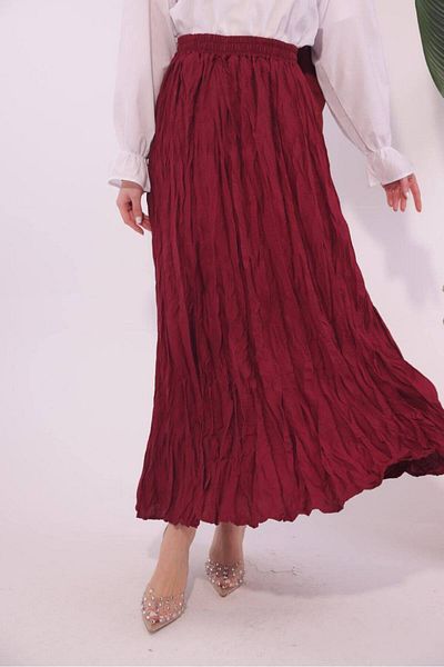 nimet tekstil Skirt Cranberry with Elastic Waist