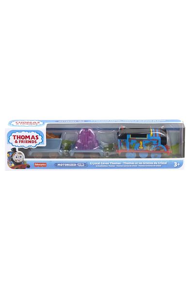 mattel Thomas motorized locomotive thomas crystal caves with 2 wagons