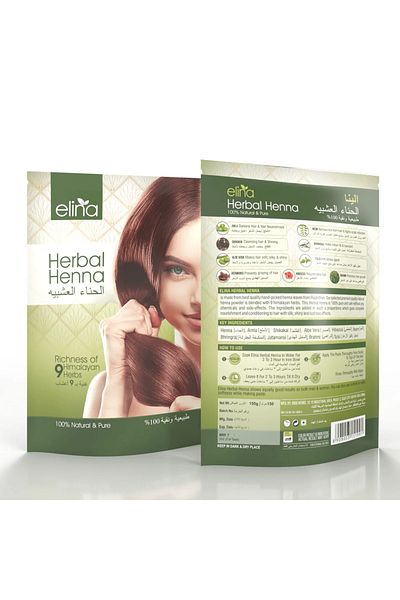 Elina Herbal Henna Hair Color - 100% Natural Organic Powder
