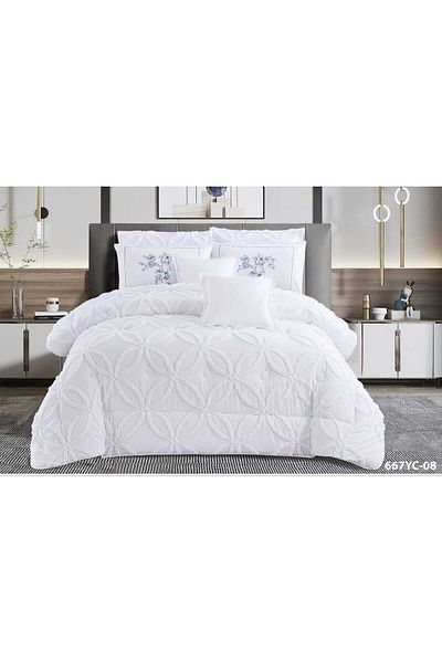 Moon Luxury Nafrons Bedspread Modern Design 4 Piece Duvet Cover Set Suitable for All Seasons Decorated with Ripped Pattern Size 170 x 220 cm