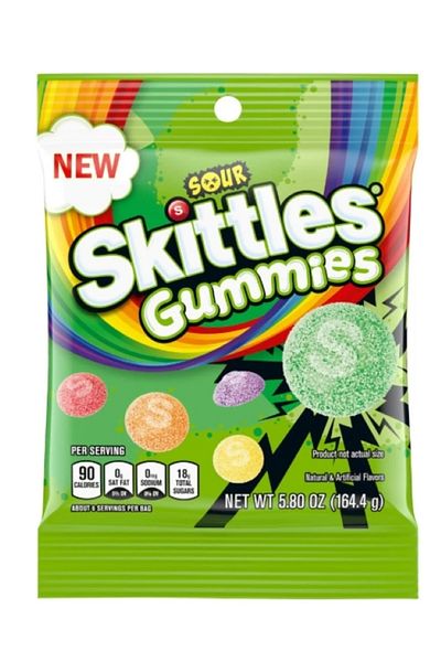 Skittles Sour Gummies Natural& Artifical Flovers 164.4 Gr
