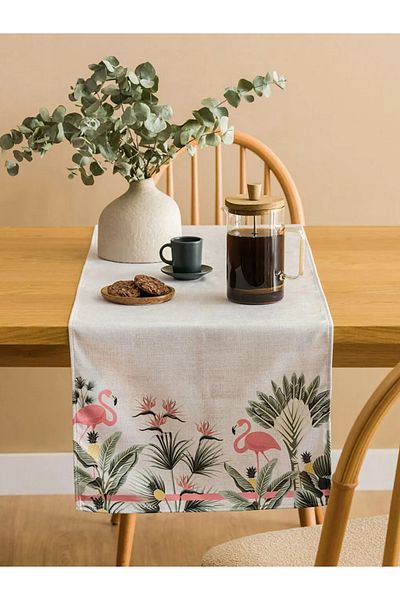 LC Waikiki Lcw Home Mixed Flamingo Printed Runner 45X150 cm